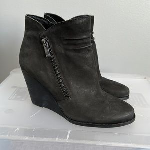 Jessica Simpson Zipper Wedge Booties